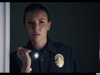 Police Officer Break Into Alien Futa House - Sex Craving Parasites Turns Hot Girls into Shemale