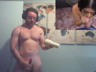 Fucking Voilet Myers Fleshlight and watching her for first time!