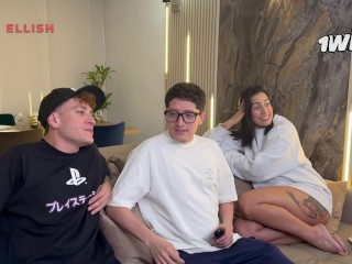 I fuck my boyfriend's best friend on his birthday and he cums in my pussy! Kylei Ellish