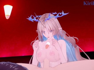 Fleurdelys and I have intense sex at a love hotel. - Wuthering Waves Meichou Hentai