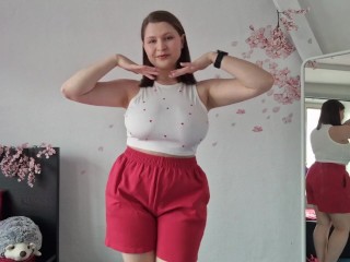 Your sexy girlfriend is getting ready for the beach just for you JOI & countdown