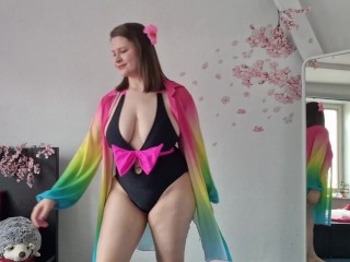 Your sexy girlfriend is getting ready for the beach just for you JOI & countdown