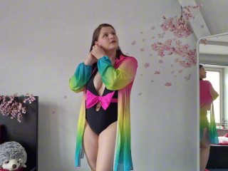 Your sexy girlfriend is getting ready for the beach just for you JOI & countdown