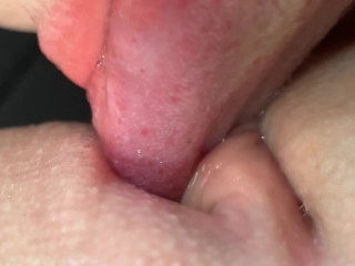 VERY CLOSE UP OF PUSSY LICKING