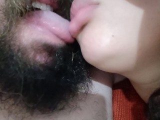 best tongue kiss Couple licking each other very naughty, fetish kiss🫦👅😋🤤💦😘😚