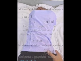 พยาบาลไปอบรมนัดหนุ่มใน Tinder มาเย็ดที่โรงแรม ถอดถุงเย็ดสดคาชุด สุดท้ายโดนเย็ดท่าหมาน้ำแตกใส่กระโปรง