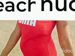 SOLO FEMALE TAKES US ON A JOURNEY TO THE NUDE BEACH GOES FROM TRAIL TO PARK TO BEACH