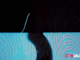 Sexy Goth Melissa Stratton Plays Fire With Horny Stud