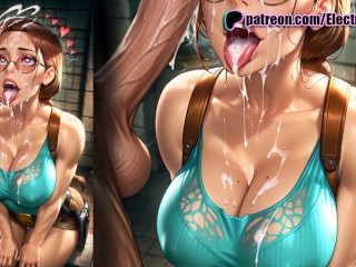 Lara Croft dominated roughly, pussy stretched deep