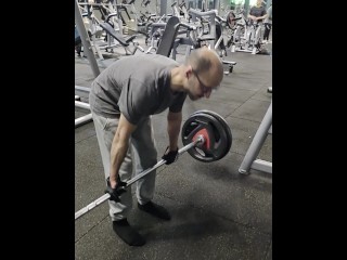 Working my on my lower back and my glut