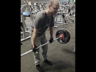 Working my on my lower back and my glut