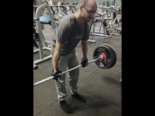 Working my on my lower back and my glut