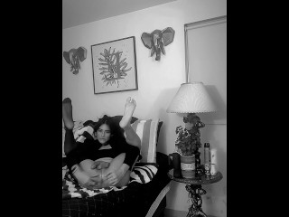 She Gets Home from the Office and Plays with Her Wet Pussy”