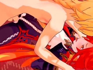 Mavuika's Pyro Pussy can't stop Squirting - Genshin Impact