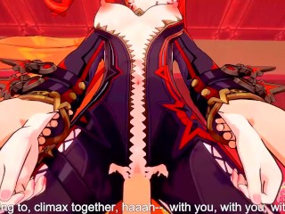 Mavuika's Pyro Pussy can't stop Squirting - Genshin Impact