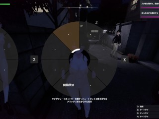 【秘密のエクスポーズ バレないように露出するマナカさん(体験版)実況】巨乳美女が住宅街で野外露出しまくる３DCGエロゲ―。(hentai game)