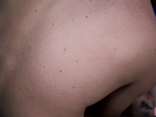 Pale Amateur Blonde from the trailer park ~ Throat Fucking ~ NewDaddies