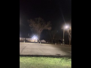 Dogged her out in the parking lot