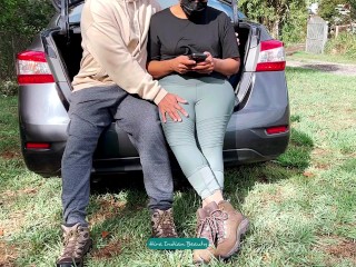 Romantic Love Making in Outdoor - Public Park Romance & Steamy Car Trunk Softcore Sex