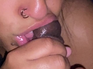 Slow crazy tongue action BJ