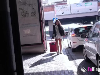 4 girls about to start their scene at FAKings, Nuria, Charlotte, Lana and Sofia