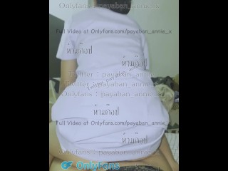 พยาบาลไทยสาวสวยซักควยเล่นก่อนขึ้นขย่มควยถุงยางไม่ใส่อย่างมันส์ ชายเดี่ยวเงี่ยนจับเย็ดท่าหมาน้ำแตกใน