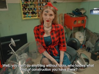 I fixed your motorcycle, now you can fuck me on it / Dolly Rud