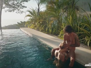 Infinity pool. Remote jungle villa. No clothes for a week.