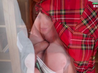 Teacher fucks hot student in library 4К - Eva Soda