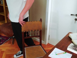 Teacher fucks hot student in library 4К - Eva Soda