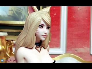 League Of Legends porn (Ahri and Akali were called to the casting)