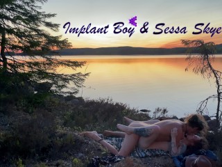 Love at a Lake in the Sunset - RosySky - 4K 30fps