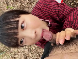 農家の巨乳黒髪人妻が野外で,ファンクラブ会員にフェラ｜日本人,素人,個撮,POV