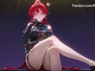 Hot Anime Girl Yinlin Gets Naked, Blowjob and Creampie – Uncensored Hentai