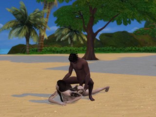 Hardcore sex on vacation at the seaside. NSFW Sins 4 animation. Created in The Sims 4.