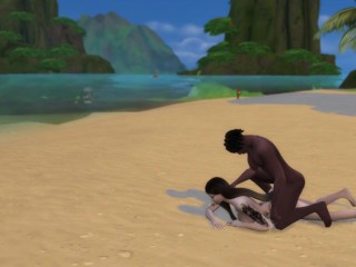 Hardcore sex on vacation at the seaside. NSFW Sins 4 animation. Created in The Sims 4.