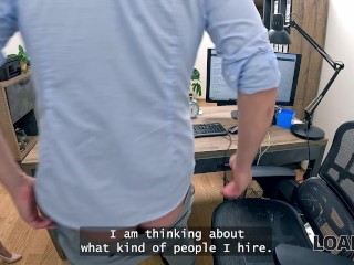 LOAN4K. Secret sex between slutty Boss and her naughty manager on the office table