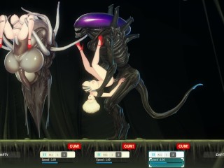 Captured for breeding. Virgins for alien monsters