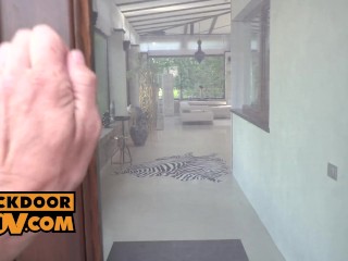 Drilling your tasty realtor Miranda Miller at house showing