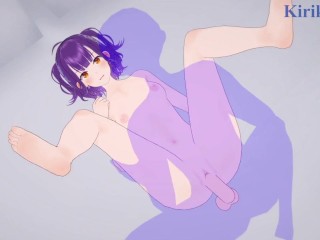 Nanase Suzuna and I have intense sex in the bedroom. - Nijisanji VTuber Hentai