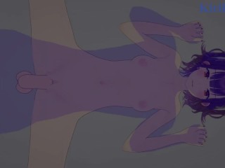 Nanase Suzuna and I have intense sex in the bedroom. - Nijisanji VTuber Hentai