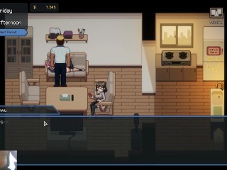 FUCKING A SEXY IDOL WHILE SHE PLAYS - PEEPING DORM MANAGER