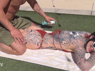 CAUGHT FUCKING TINY TATTOOED GOTH GIRL IN CAR - zane walker, awlivv