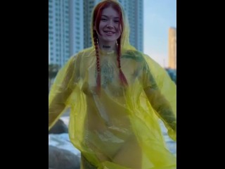 Wearing this so I don’t get wet… oops 😇💋