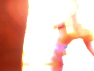 Naughty blonde milf fucks dildo stuck to mirror …. Whilst sucking cock…. Untill he cums in her face