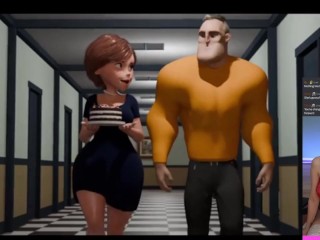 Big Boobs Elastigirl gangbang . The Incredibles Hentai