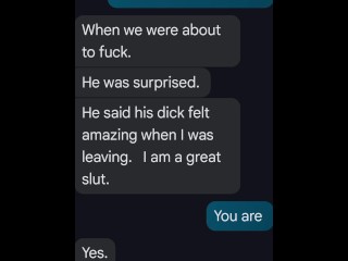 "Happy Father's Day"-Real Cheating Wife texts hubby bragging about fucking guy from bar Sat. night