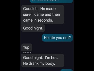 "Happy Father's Day"-Real Cheating Wife texts hubby bragging about fucking guy from bar Sat. night