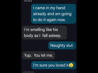 "Happy Father's Day"-Real Cheating Wife texts hubby bragging about fucking guy from bar Sat. night