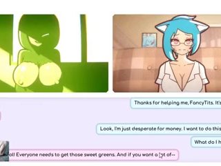 Nicoles Risky Job - Nicole showing her body on live stream! hentai game